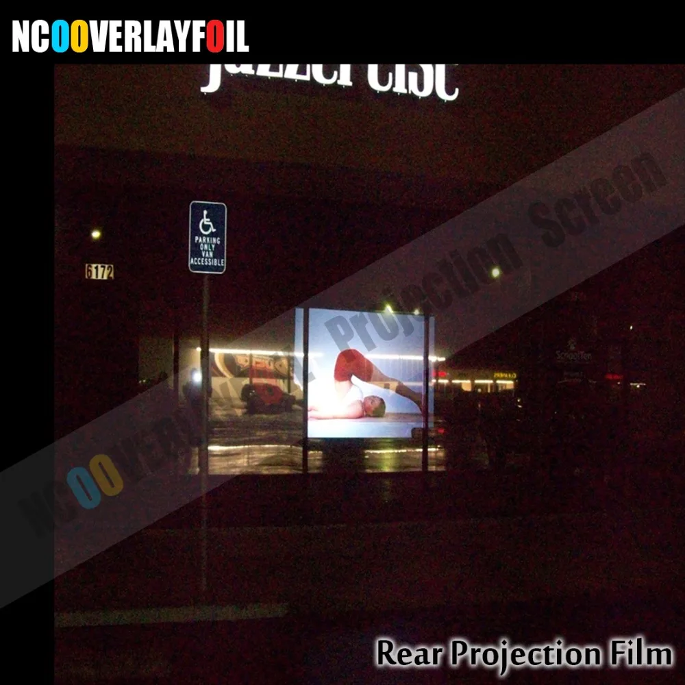 

Free Shipping 0.5x1.524Meters Grey Projector Film High-definition Image For Hologram Display Advertising
