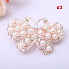 Модные Украшенные стразами заколка для волос, Для женщин жемчужная заколка Головные уборы брошь из горного хрусталя для девочек декоративные шпильки для волос заколка для волос Принадлежности для плетения