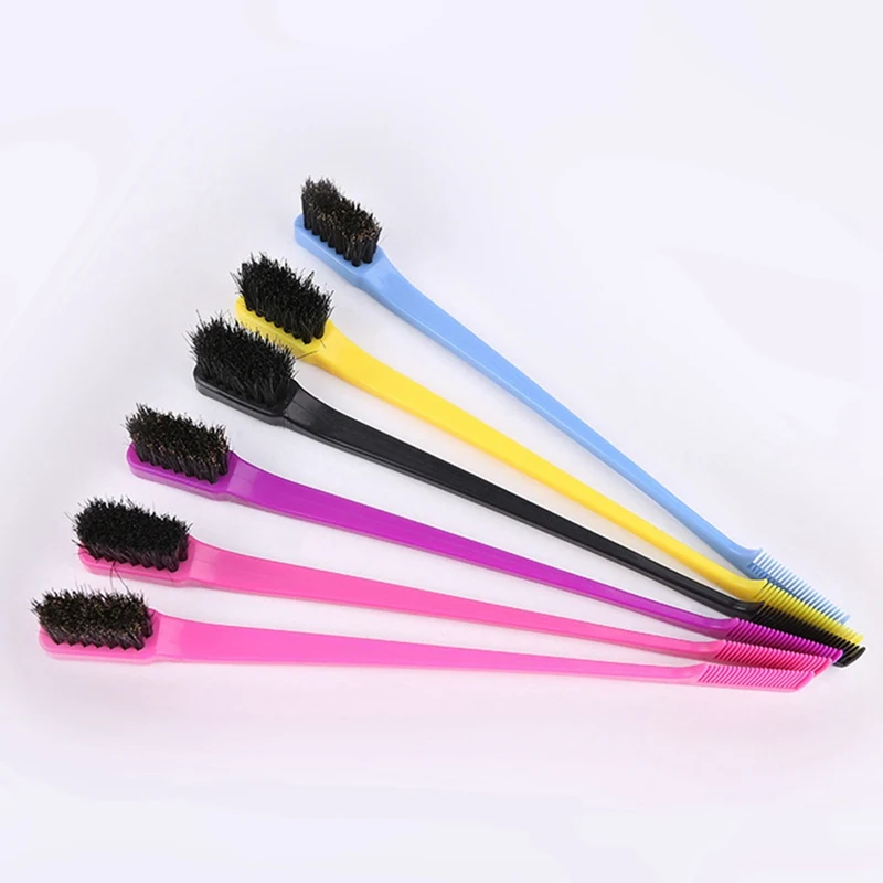 Double End Eyebrow Brush+Eyebrow Comb Portable Eyebrow Cleaning Comb