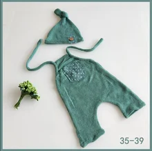 

Newborn costume photography prop cap + jumpsuit/cloth bag neonatal studio photography studio photographic outfit
