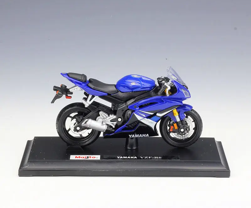 Maisto 1:18 Yamaha YZF R6 синяя модель мотоцикла| |