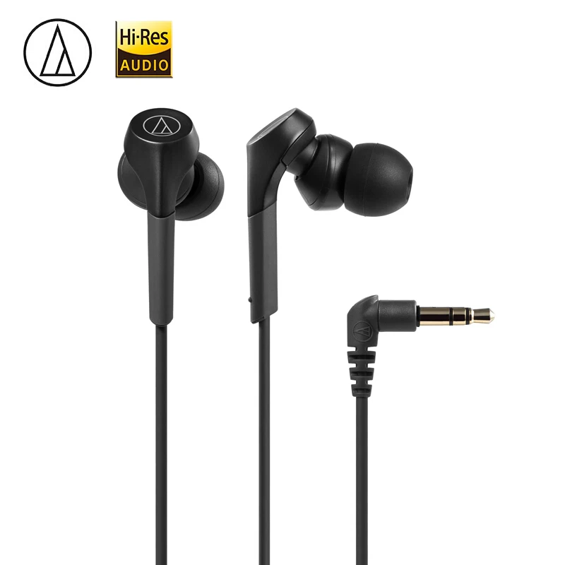 Tanie Oryginalny audio technica ATH CKS550X przewodowy słuchawka hi fi słuchawki douszne Subwoofer Bass komórkowy muzyczny zestaw słuchawkowy o wysokiej rozdzielczości dla android ios
