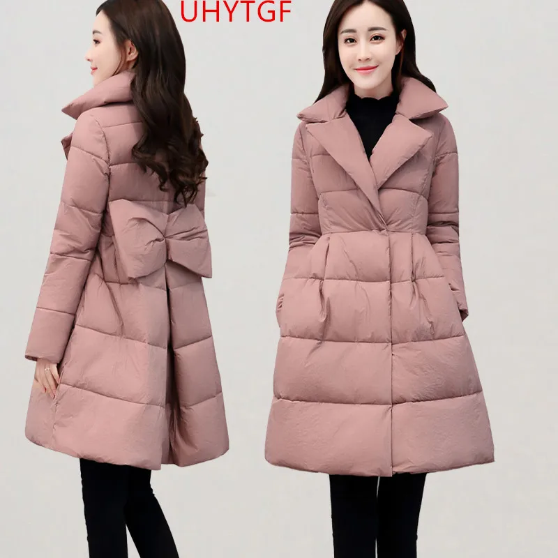 

High quality Winter long coat Plus size Thicken Cotton clothing New Slim Warm Down cotton coat jackets woman winter coat 2018