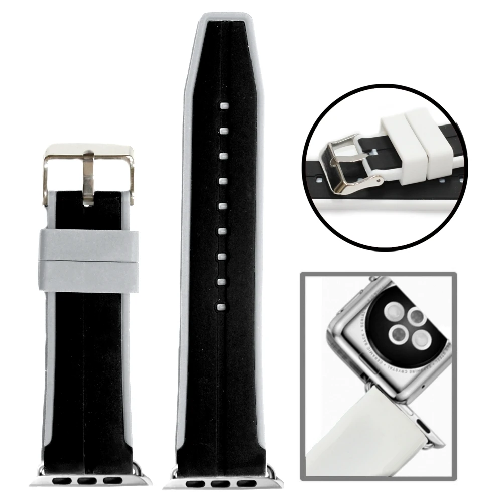 42mm Watch Band Replacement for Apple iWatch WB1090E42JB Perfect White