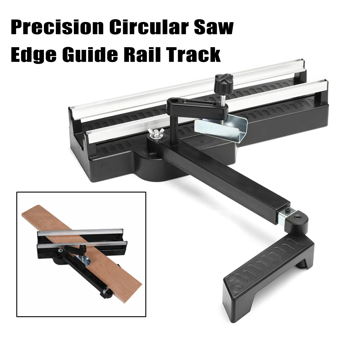 

415mm Precision Circular Saw Edge Guide Rail Track Woodworking Cutting Tool Flat Edge Trimming Guide Rail