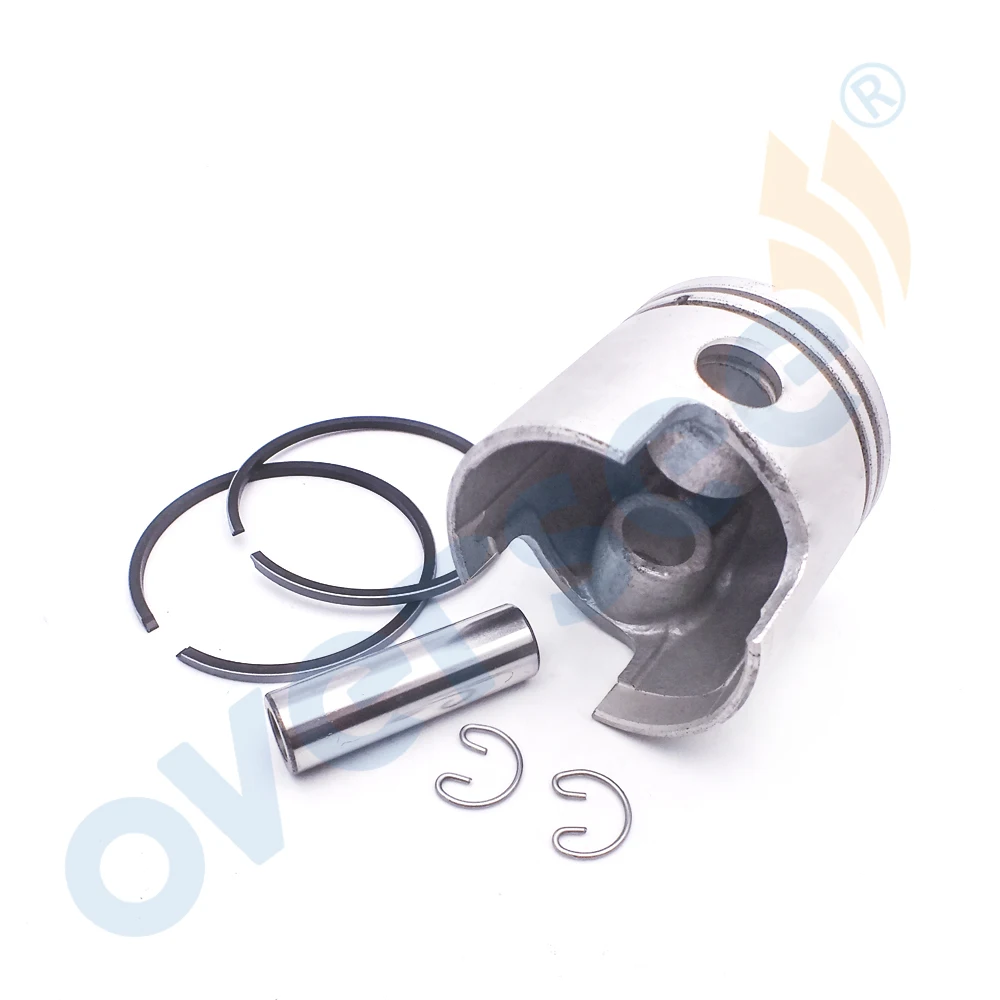 Piston Kit Assy Ring Set 6E0-11631 98 97 6EO For Yamaha Outboard 4HP 5HP 2T 50MM