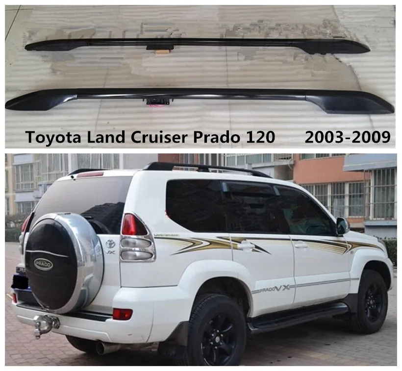 Высокое качество багажник на крышу для Тойота Land Cruiser Prado 120 2003 2009 Авто Топ