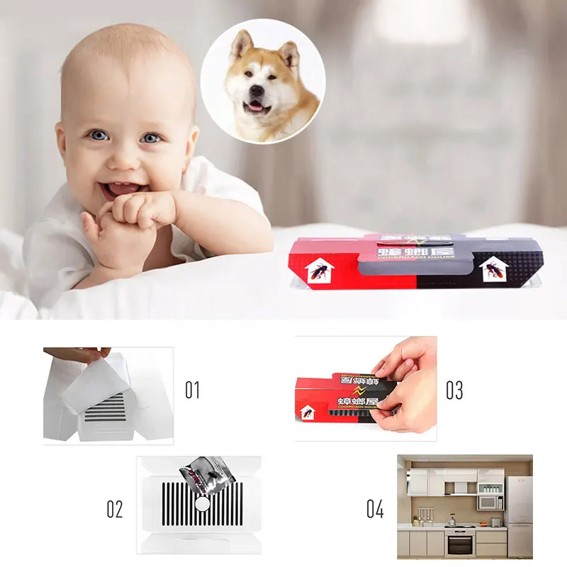 1PC Cockroach Pitfall Trap Home Pest Control Anti Cockroach Insect Repellent Bait Catch Glue Powder Roach Sticky Catcher # 1PC Cockroach Pitfall Trap Home Pest Control Anti Cockroach Insect Repellent Bait Catch Glue Powder Roach Sticky Catcher #
