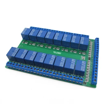 

16 way relay module / low level trigger / dual PCB/ bidirectional terminal /5V/12V/24V