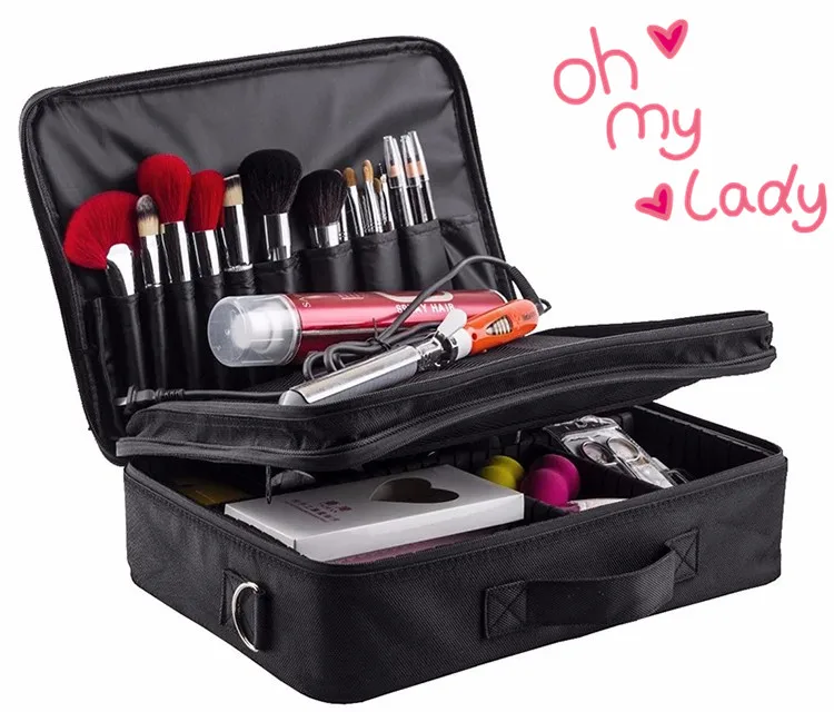 Women High Quality Professional Makeup Organizer Bolso Mujer Cosmetic Case Large Capacity Storage Bag Disassembly Suitcases Women High Quality Professional Makeup Organizer Bolso Mujer Cosmetic Case Large Capacity Storage Bag Disassembly Suitcases