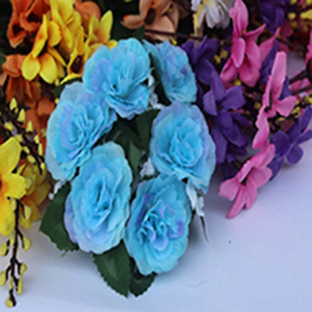 Candle Ring Silk Wedding Handmade Flower Rose Tabletop Centerpieces Unity Gifts