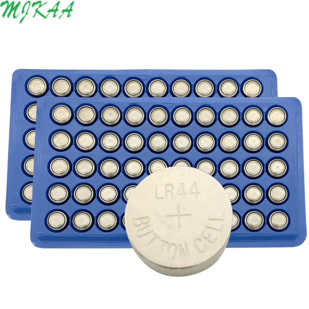

Hot Sale 100pcs LR44 357A A76 303 AG13 SR44SW SP76 L1154 RW82 RW42 Alkaline Button Cell Battery Long Lasting