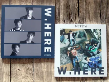 

signed NUEST autographed 2017 album W HERE K-POP CD+photobook+signed poster 112017