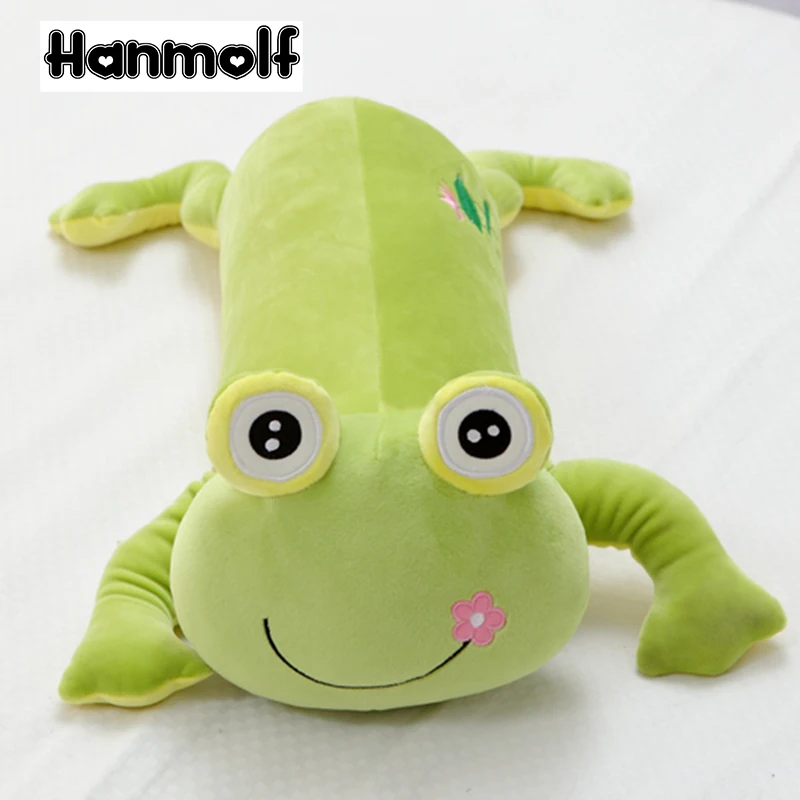 Buy Lying Green Frog Bolster Toy Stuffed Big Eyes