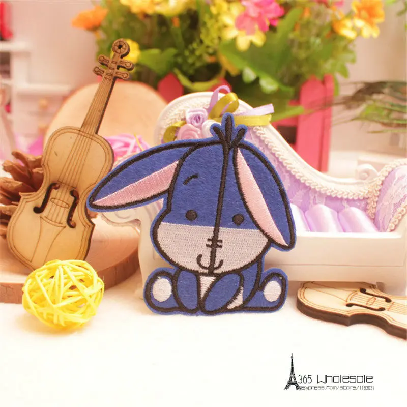 Eeyore Dunkey Iron on Cloth Patches 2pcs