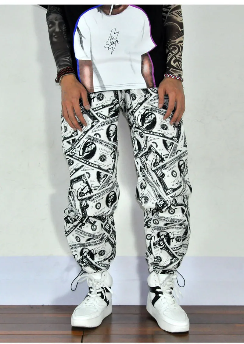Cool Pants Men Loose Print Trouser Streetwear   (11)