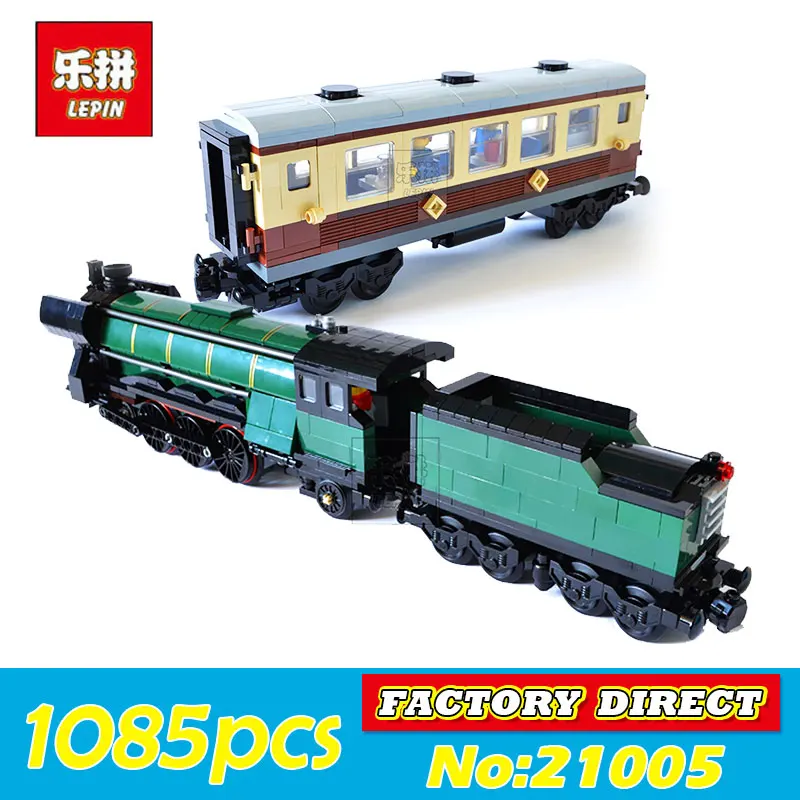 

NEW LEPIN 21005 1085Pcs Technic Series Emerald Night Train Model Building Kits Block Bricks education Children Gigt Toys 10194