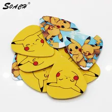 SOACH 10 шт./лот толщина 0,71 мм Прекрасный желтый смешанный узор медиаторы для гитары аксессуары для гитары/бас гитара весла/Гавайские гитары