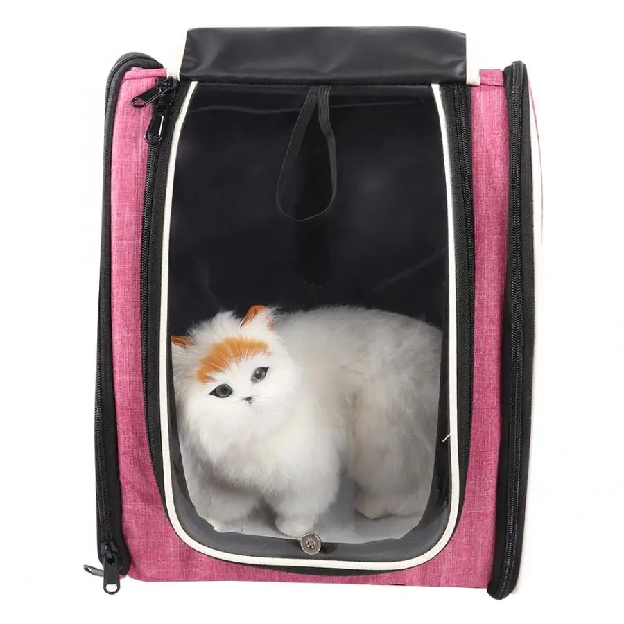 

Cat Backpack Breathable Transparent Space Double Shoulder Pet Cat Dog Carrying Bag Portable Pet Backpack