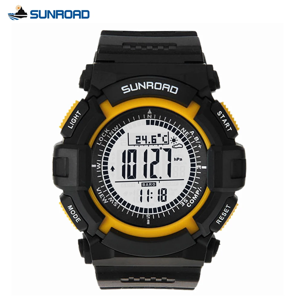 FR820A/B Stopwatch Outdoor Sports Watch Waterproof Wristwatch Compass