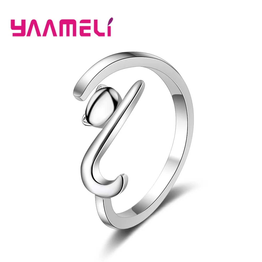 

New Lovely Design Cat Open Finger Rings Adjustable Kitten Design Ring For Valentine's Day/Mother's Day Jewelry