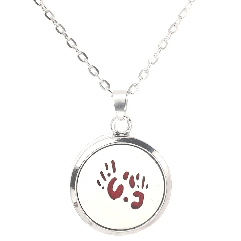 Charm Hope Palm Aroma Box Pendant Necklace Magnetic Aromatherapy Essential Oil Diffuser Perfume Locket Jewelry | Украшения и