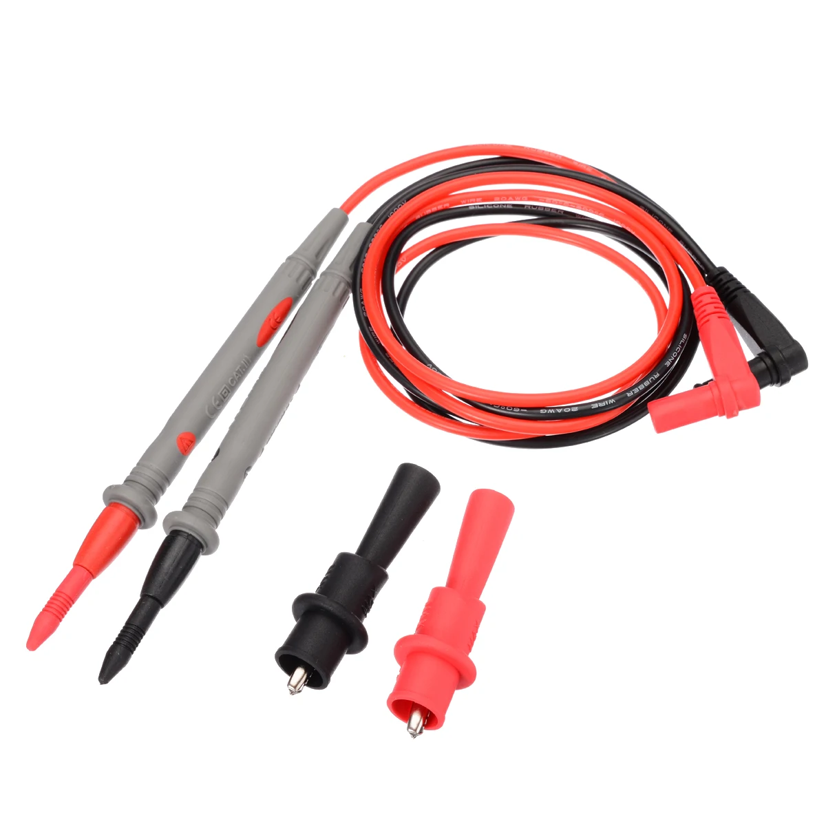 New Test Lead Kit Set 106cm 20A 1000V Gilded Sharp Needle Probe Multimeter Test Lead With Alligator Clip Measuring Testing Tools