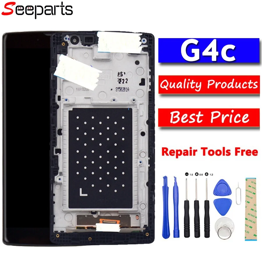 

100% Tested Working For 5.0" LG G4c LCD H525N LCD Touch Screen Digitizer Assembly For LG G4C H525 H520Y LCD 720 x 1280 Free Ship