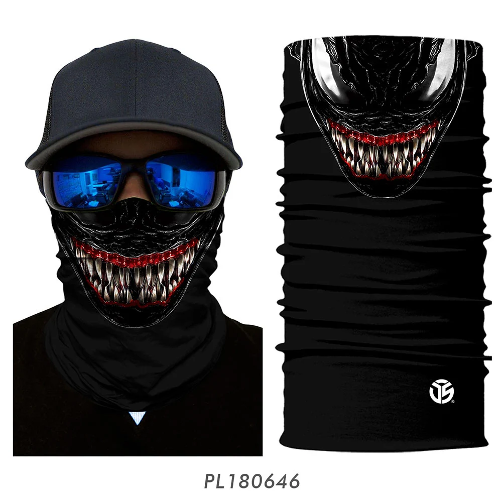 3D бесшовная Волшебная бандана Venom, летняя повязка на шею, защита на голову, трубчатое кольцо, шарфы, Солнцезащитная маска, шарф, маска для лица, повязка на голову для мужчин и женщин - Цвет: PL180646