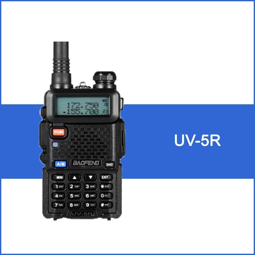 Baofeng UV-5R Двухканальные рации двухстороннее Радио FM трансивер переговорные Dual-Band DTMF закодированы Vox Сигнализация светодиодный фонарик Key Lock