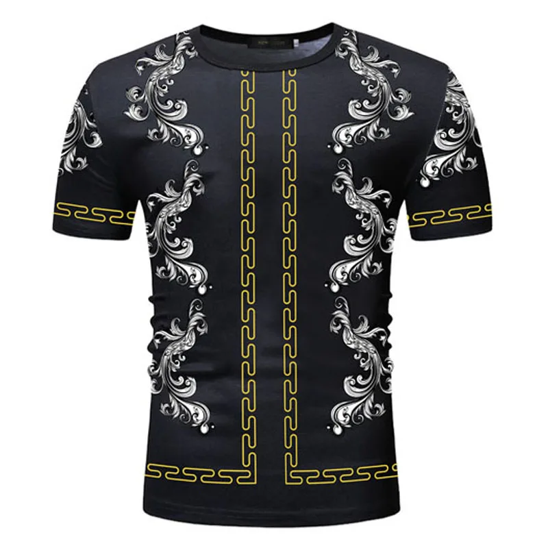 

Men's Short Sleeve T-Shirt Summer New Fashion 3D Printed Casual O-Neck Floral Tees Of Various Colors And Styles