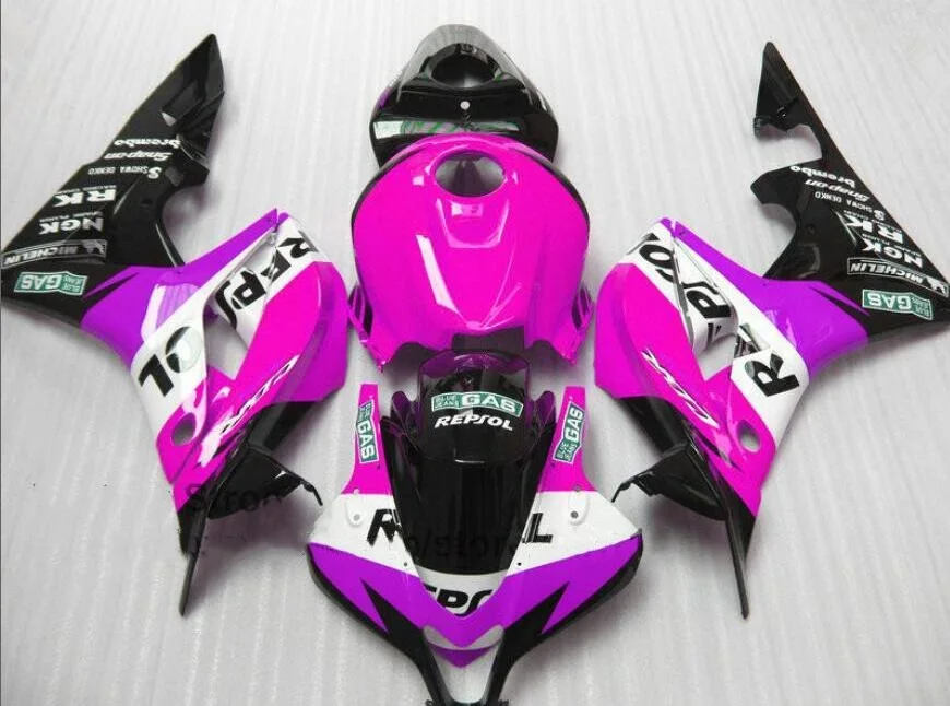 

H-REPSOL sale Purple/rose fairing set Injection molding for HONDA CBR 600 RR fairings 2007 2008 motobike fairing cbr600rr 07 08