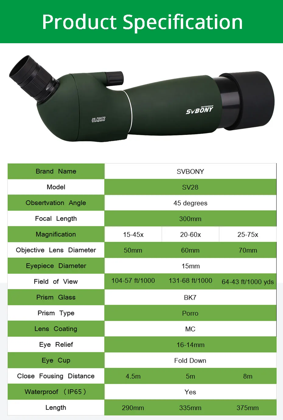 Adaptador de teléfono Universal y Monocular para caza con telescopio de Zoom de alcance de 50/60/70mm mountF9308 óptica al aire libre para caza, tiro, tiro con arco, observación de aves - 3