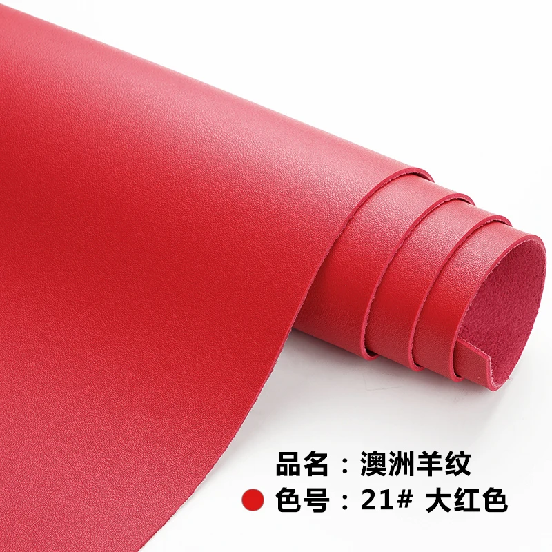 1,9 мм Толстая мягкая кожаная ткань для обивки диванов, автомобильных сидений, искусственная кожа, Tissus Simili - Цвет: red 21