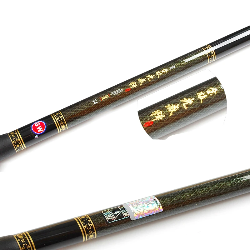 

High Quality 1 Pcs/Lot Carbon 3.6/4.5/5.4/6.3 M Portable Hand Rods Stream/River/Lake/Pond Fishing Rod