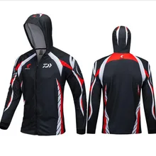 DAIWA рубашки в стиле унисекс маска Рыбалка костюмы анти солнцезащитный крем УФ рубашки спортивная одежда пеший туризм с длинным рукавом DAWA