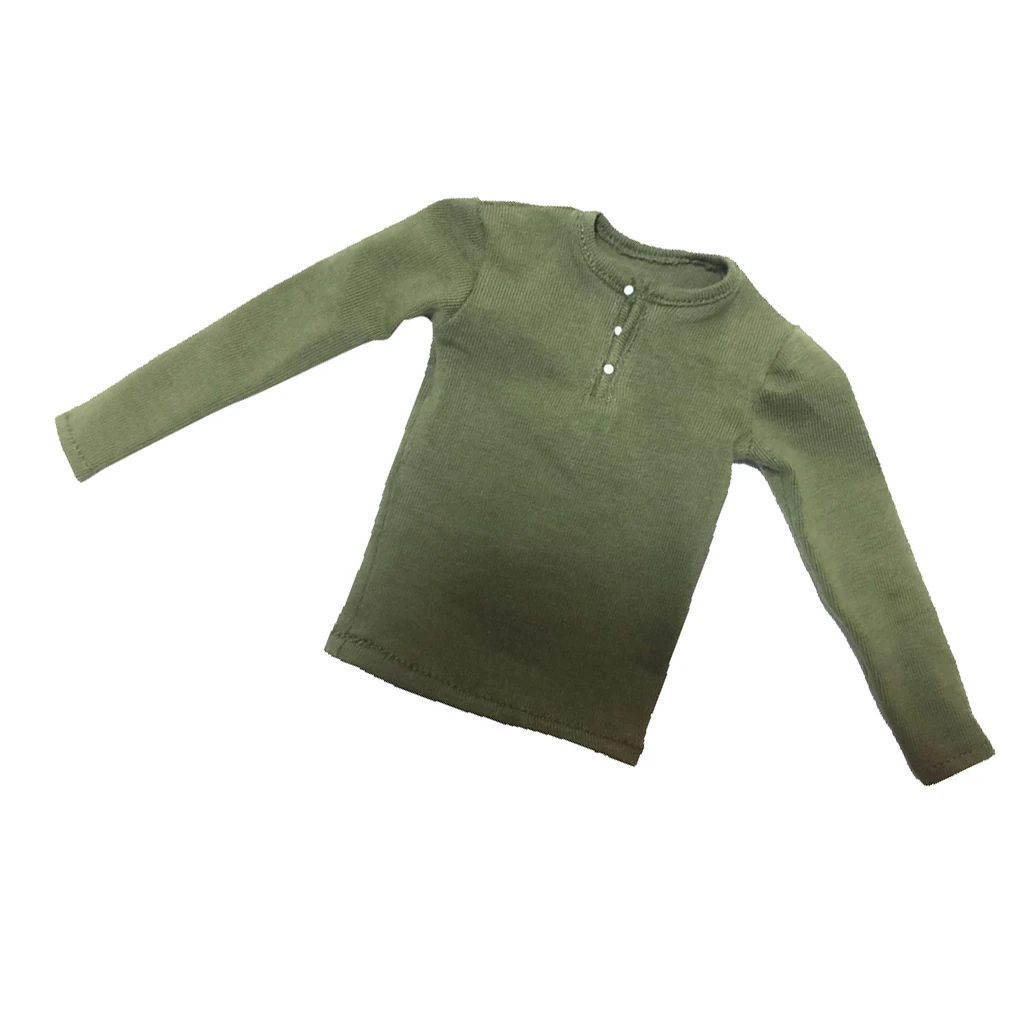 1/6 Scale Long Sleeve T-shirt Top Clothes for 12