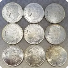 UNC stany zjednoczone (1878-1904) P Morgan Dollar UNC kopia monety tanie tanio DASHUMIAOCOIN CN (pochodzenie) Metal Imitacja starego przedmiotu CASTING CHINA 2000-Present