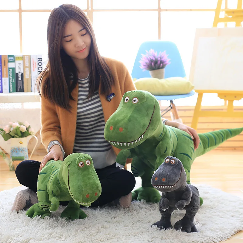 1pc 40-100cm New Dinosaur Plush Toys Cartoon Tyrannosaurus Cute Stuffed Toy Dolls for Kids Children Boys Birthday Gift