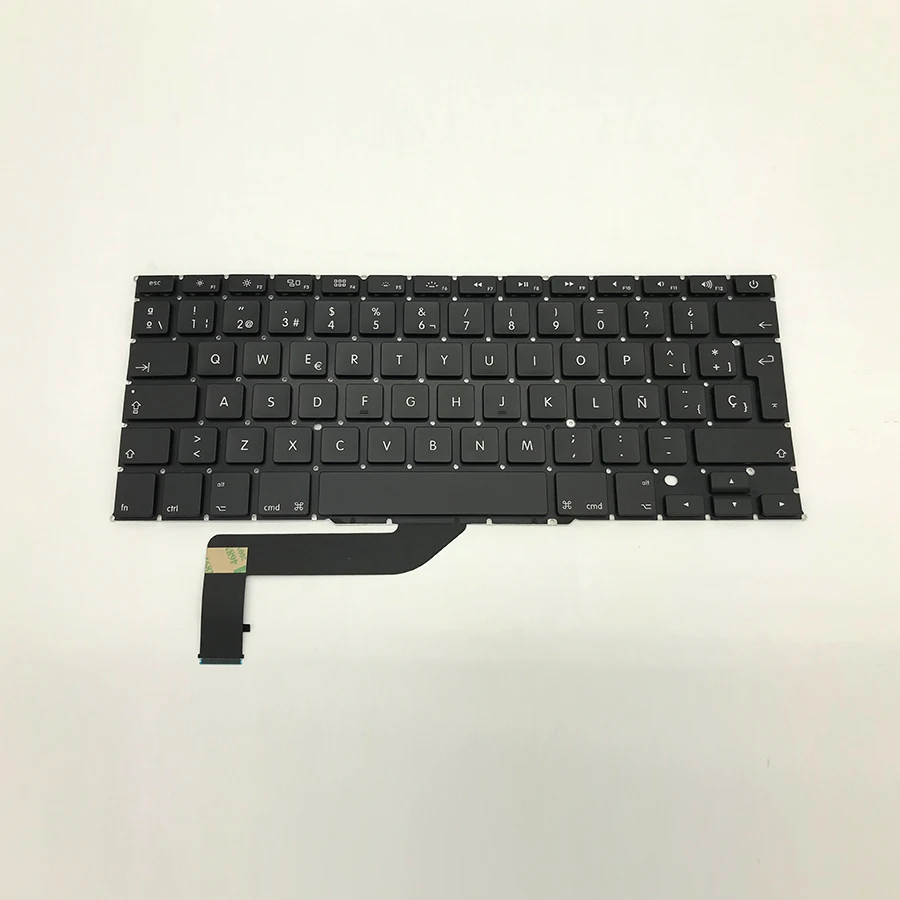 5 шт. Испания испанская клавиатура+ Подсветка для Macbook Pro 1" retina A1398 2012 2013