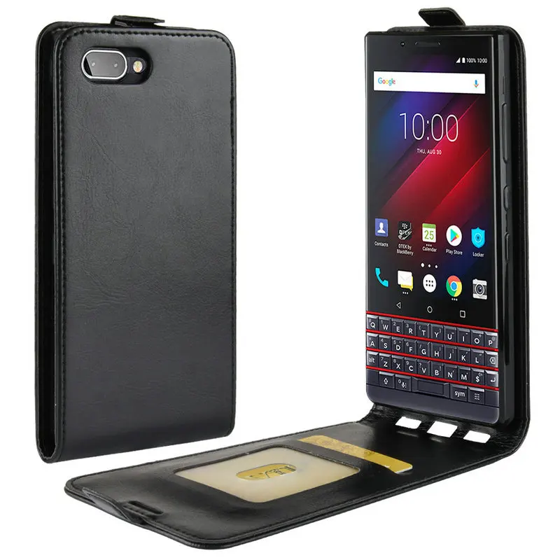 for BlackBerry KEY2 LE WIERSS Flip Leather Case for BlackBerry KEY2