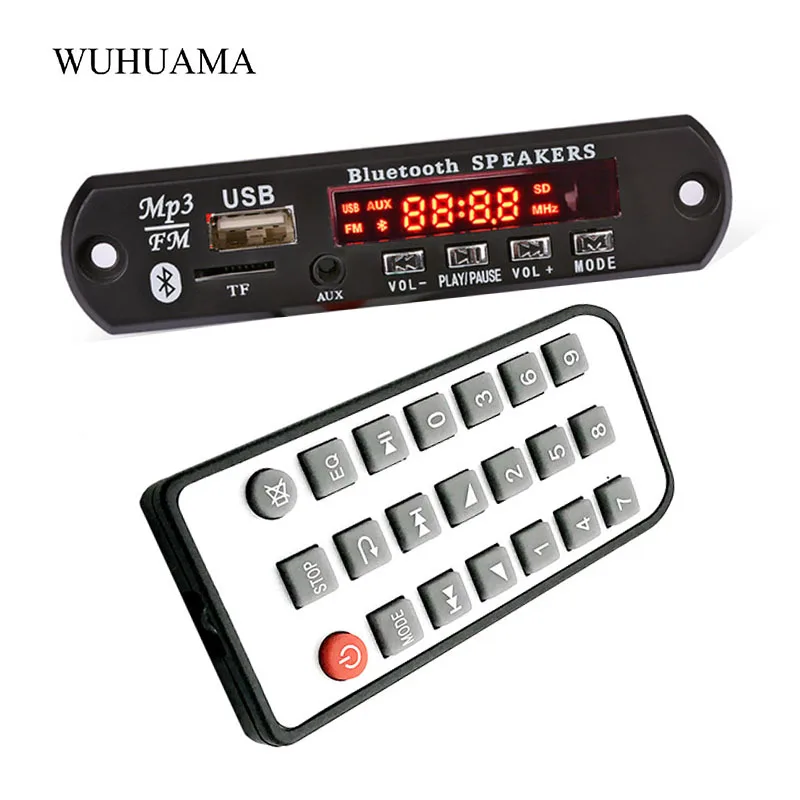 12 В 2 0 канальная Плата усилителя Bluetooth стерео 15 Вт * MP3 декодер поддержка FM APE WAV WMA USB