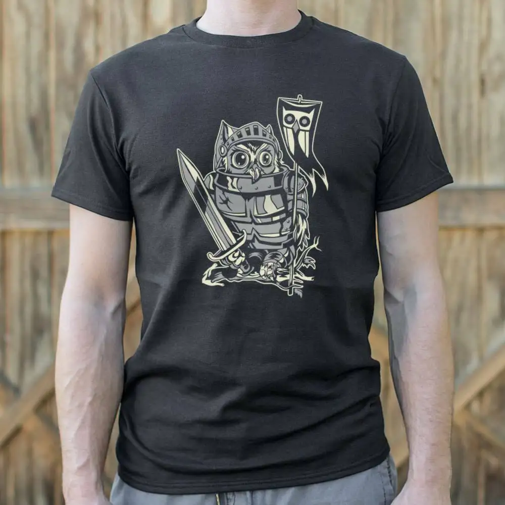 

Hot Sale Cool Printed Tees Knight Owl T-Shirt (Mens) funny t shirts