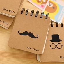 Милый мини мужской стильный бумажный блокнот s креативный бизнес-блокнот дневник офисный студенческий портативный блокнот записывающая композиция книга