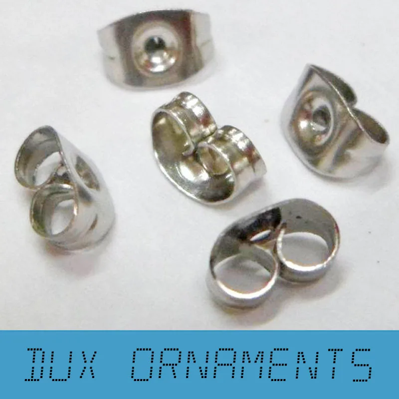 1000pcs 18k Gold Silver Rhodium Erfly Back Stoppers Earrings 1000pcs 18k Gold Silver Rhodium Erfly Back Stoppers Earrings Jewelry Findings For Stud Pin Settings In Components From