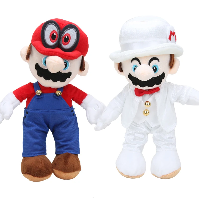 mario and peach wedding plush