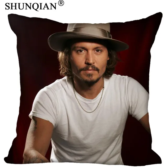 DIY Pillowcases Johnny Depp Personalized Pillowcase Custom Throw Pillow