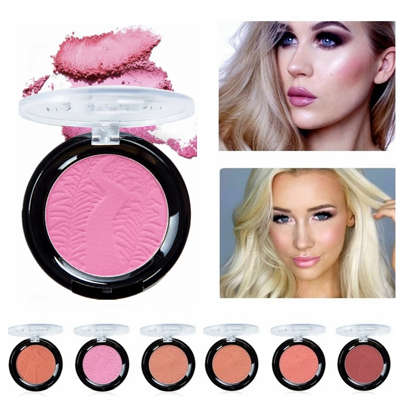 

6 Color Face Blush Makeup Natural Cheek Contour Bronzer Powder Mineral Blush Palette Blusher
