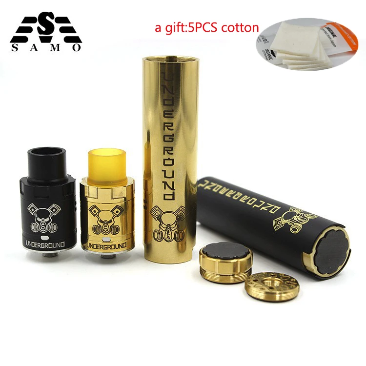 

HOT Underground Kit vape pen e cigarette mechanical mod for 18650 battery 510 thread Full Mech Able Storm Kit free shipping