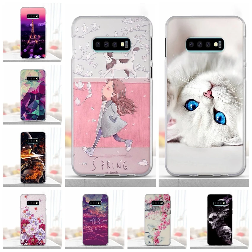 Чехол для Samsung Galaxy S10 Lite Мягкий ТПУ силиконовый 3d милый чехол телефона чехлы